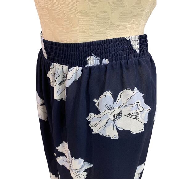 Size 20W Ms Russ Womens 1980s Sheer Skirt Shirt Outfit Navy Blue - Picture 9 of 12